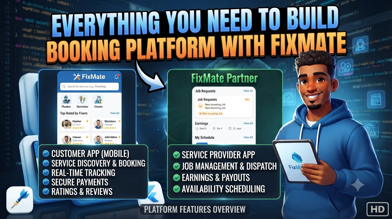 Everything You Need to Build an On-Demand Service Booking Platform with fixmate script