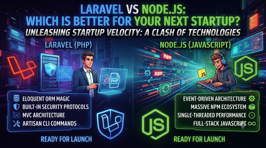 Laravel vs Node.js: Which Is Better for Your Next Startup? 🚀